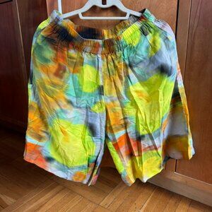 Dries Van Noten Tie-Dye Print Knee-Length Shorts (sz 38)